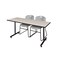 Kobe Rectangle Training Table, 60" W, 29" H, Laminate Top, Maple MKTRCT6024PL44GY - alternate 1